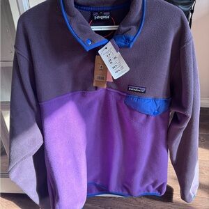 Patagonia Purple and Blue Fleece Jacket